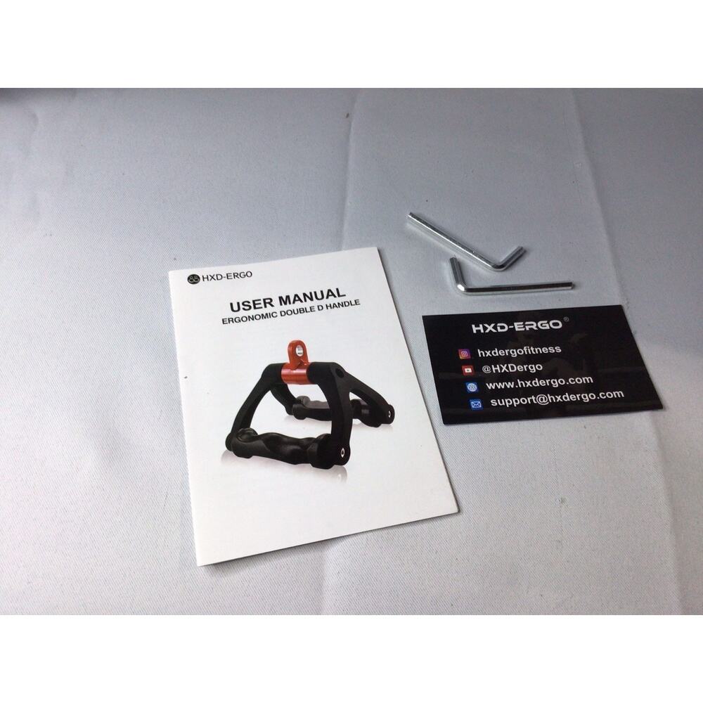 Double D Handle Cable Attachment - Triangle V Bar Grip for LAT Pulldown - Picture 12 of 13